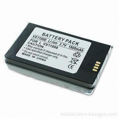 Extended Battery Pack with 1,800mAh Capacity and Black Cover, Suitable for LG VX11000